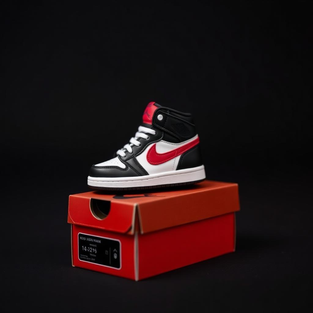 Toddler Jordan 1 Black/Red